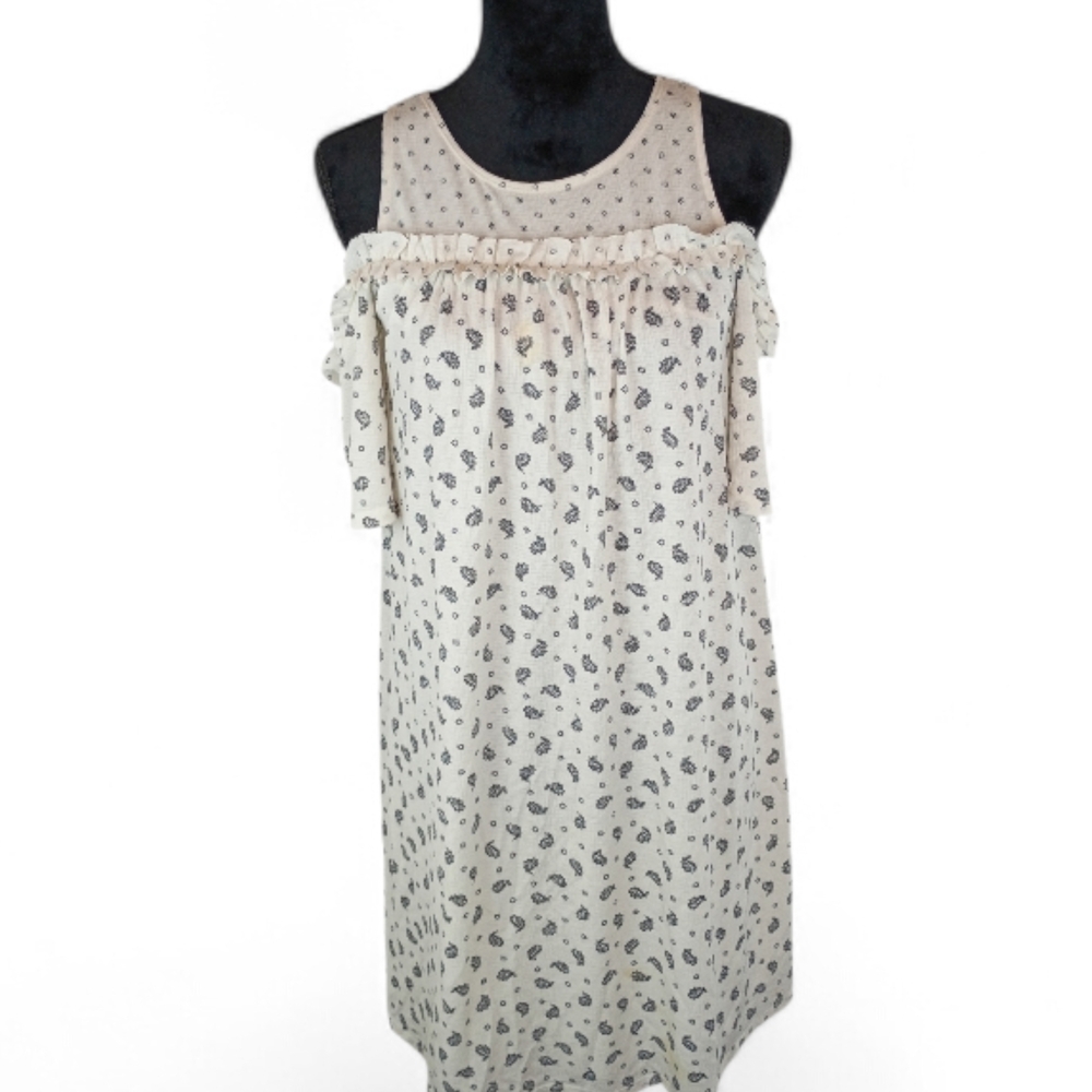 LC Lauren Conrad Elegant Cream and Black Dress